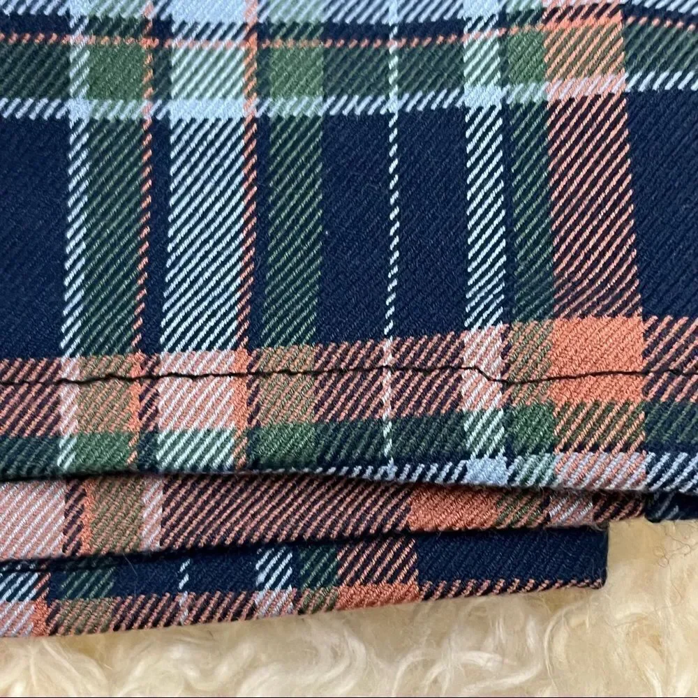American Eagle High Rise Plaid Trouser DIY Shorts 0